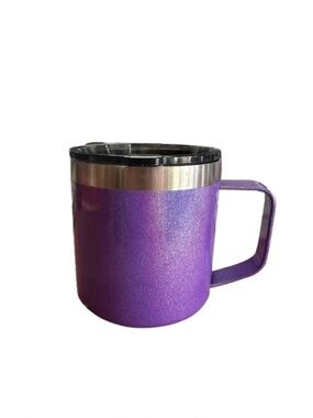 Purple Stainless Steel Travel Mug with Lid - Unbranded